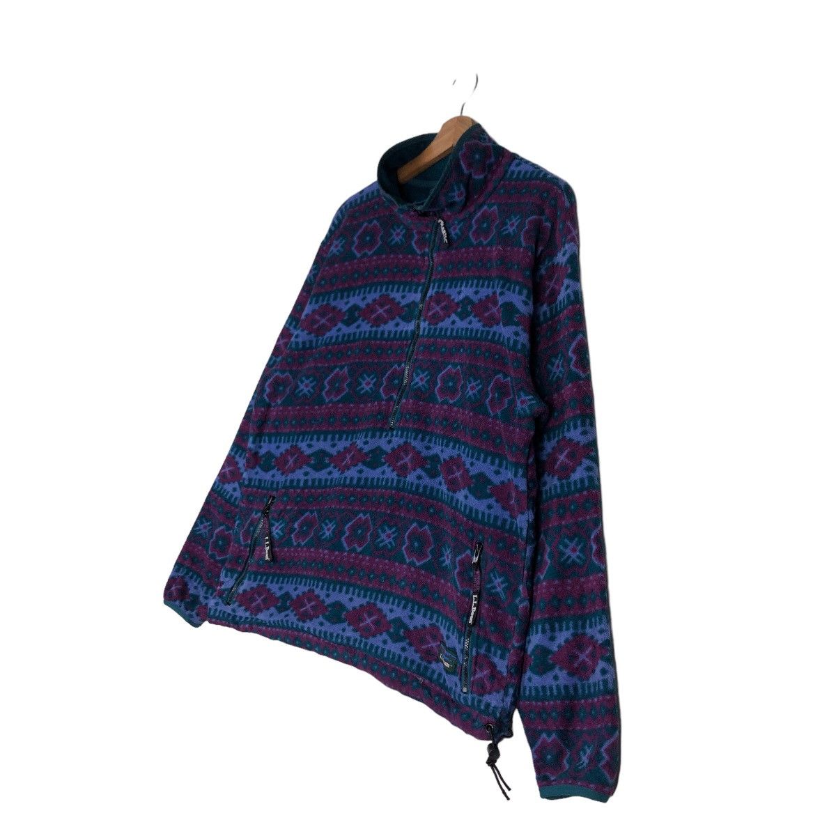 L.L. Bean 🔥Vtg Fleece Jacket Anorak L.L.Bean Native Aztec Navajo Size US M / EU 48-50 / 2 - 2 Thumbnail