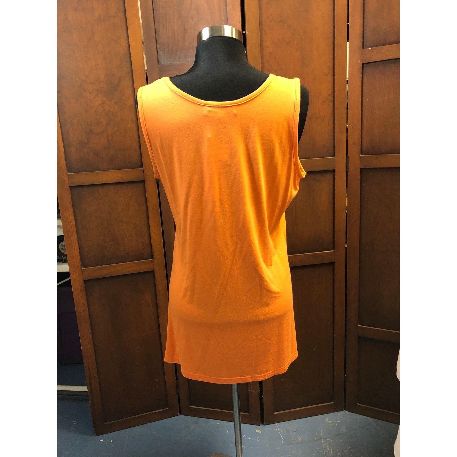Other Women's Simply Noelle Orange Sleeveless Top L/XL Size XL / US 12-14 / IT 48-50 - 3 Thumbnail