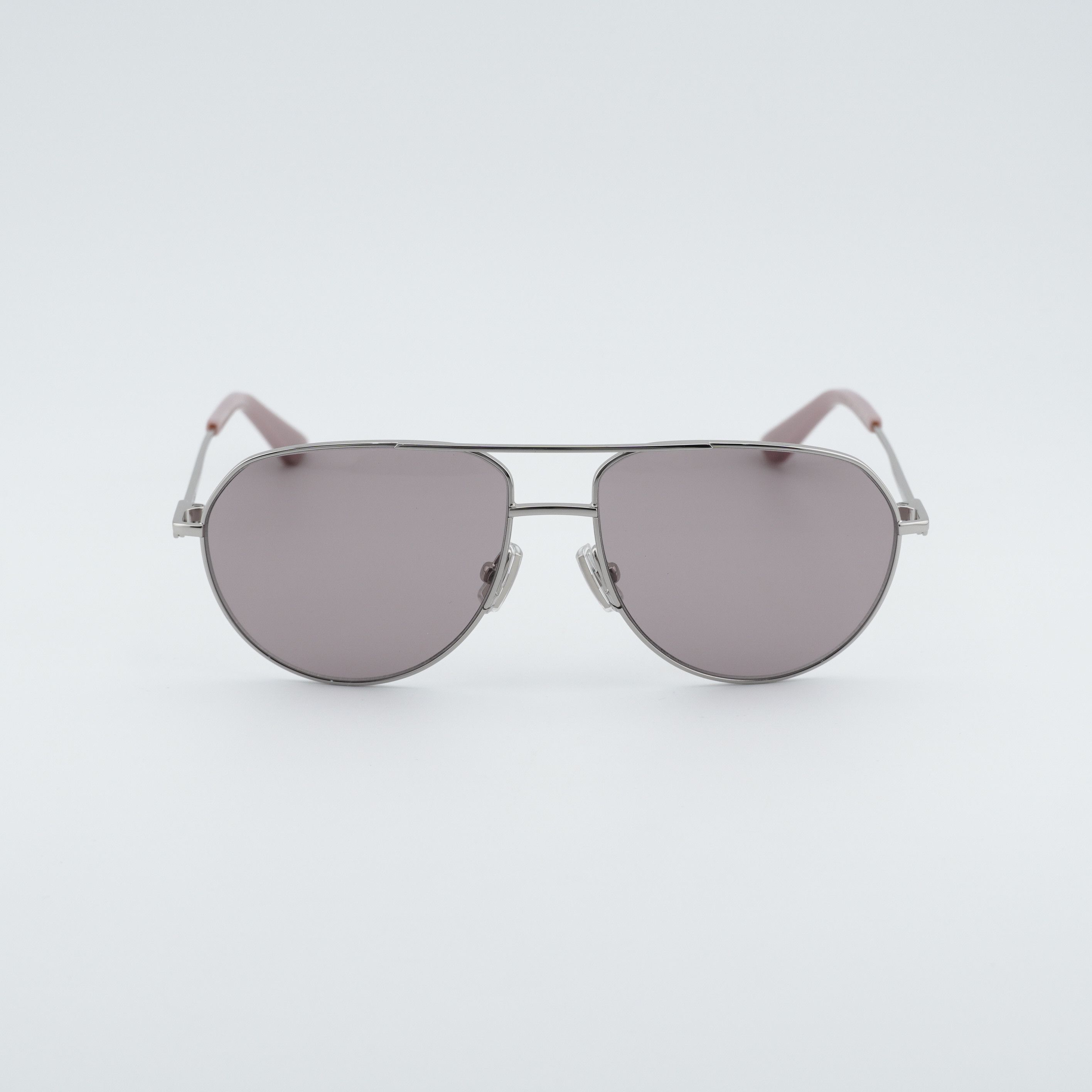 Bottega Veneta Bottega Veneta BV1302S 004 Unisex Sunglasses Silver Aviator Size ONE SIZE - 6 Thumbnail