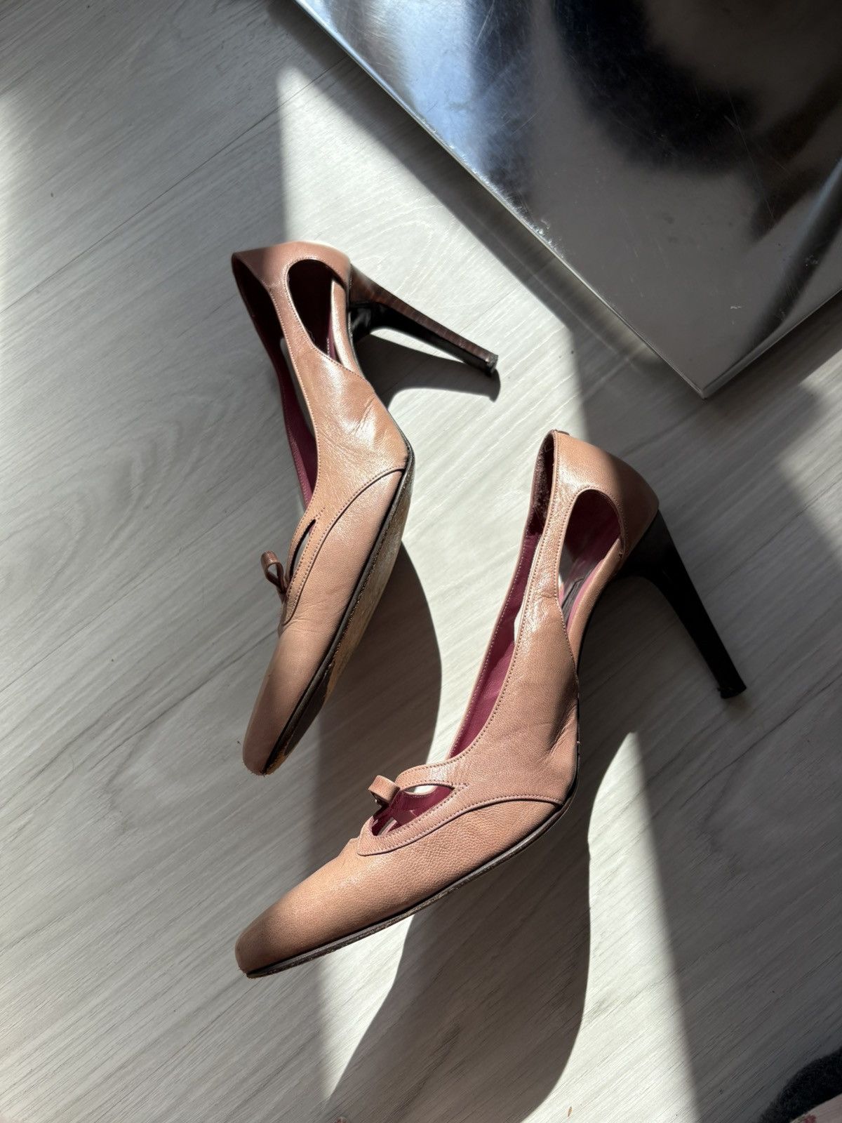 Vintage Vintage leather heels Size US 7.5 / IT 37.5 - 13 Thumbnail