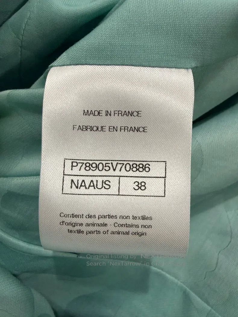 Chanel Chanel Flower button green shirt sleeve jacket Size XS / US 0-2 / IT 36-38 - 6 Thumbnail