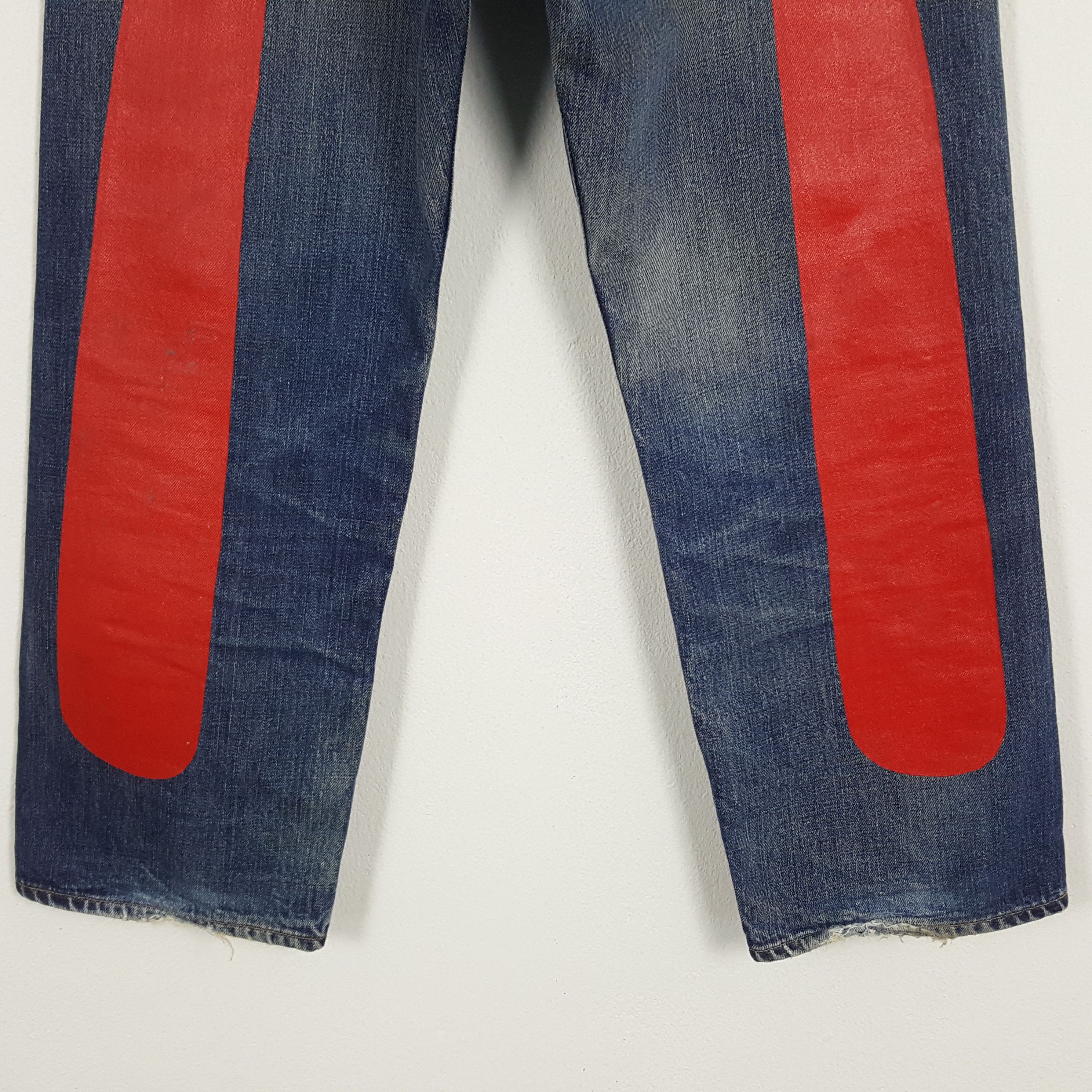 Evisu × Vintage Vintage Evisu Japan Selvedge Custom Art Daicock Denim Jeans Size US 27 - 3 Thumbnail