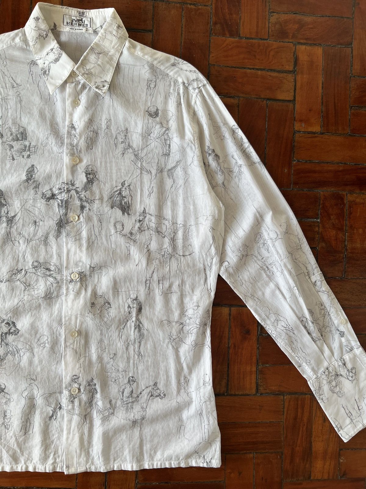 Hermes Hermes cotton voile shirt Size US S / EU 44-46 / 1 - 2 Thumbnail