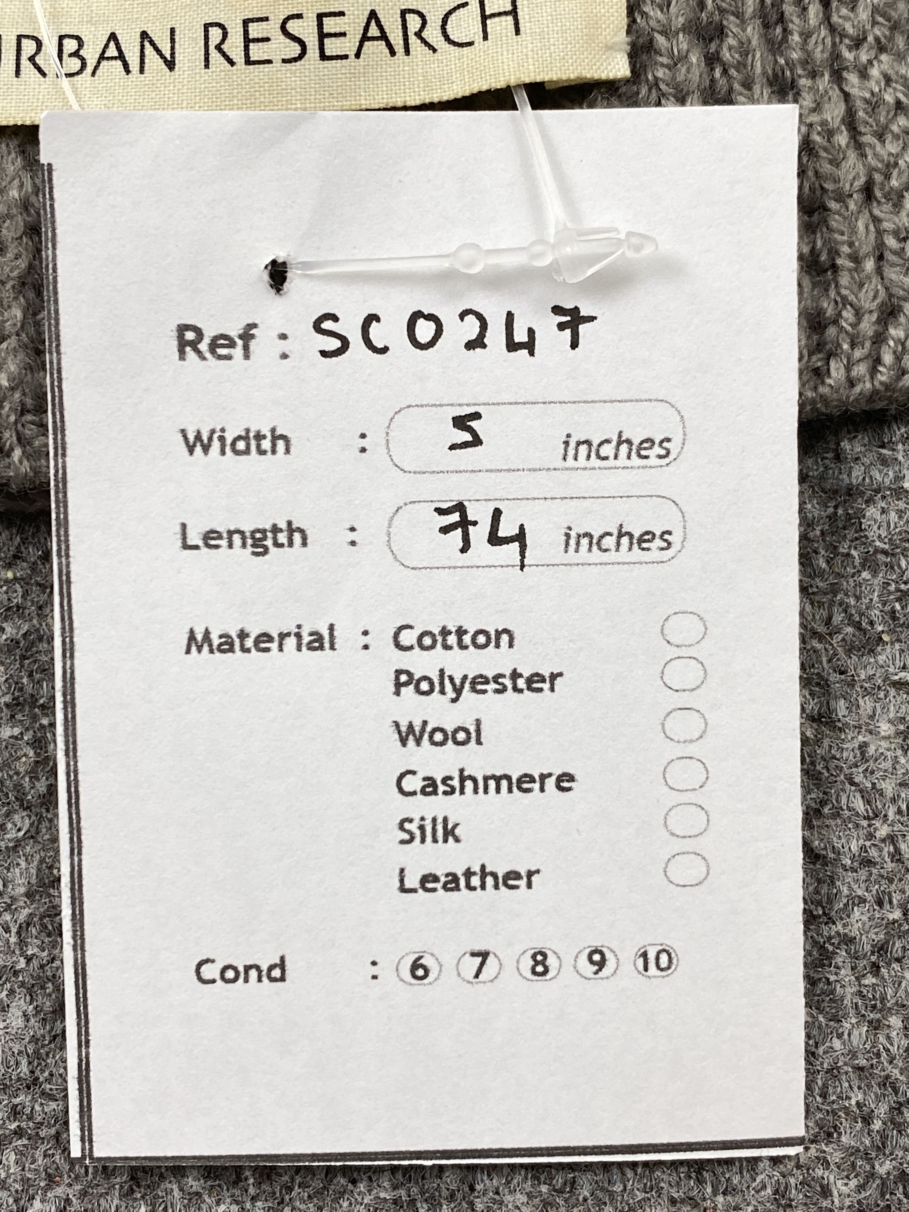 URBAN RESEARCH DOORS Urban Researcher Scarf / Muffler / Neckwear SC0247 Size ONE SIZE - 8 Thumbnail