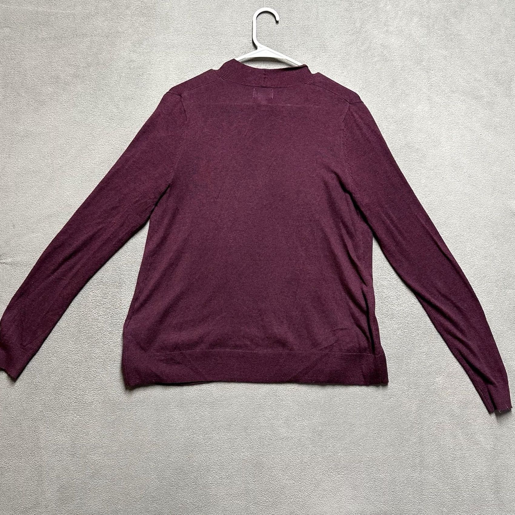 Old Navy Old Navy Cardigan Womens M Knit Open Front Red All Seasons Fall Spring Winter Size M / US 6-8 / IT 42-44 - 2 Thumbnail