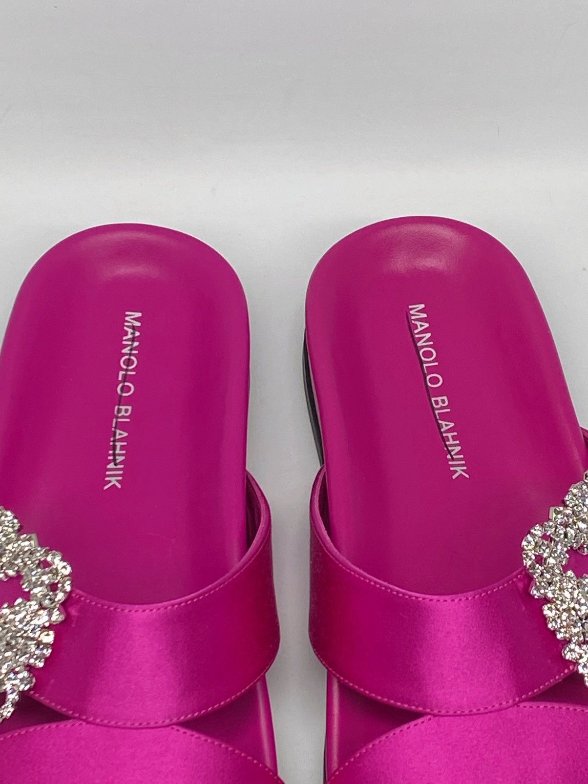 Manolo Blahnik Manolo Blahnik Crystal Buckle Slide Sandals size 38 Size US 8 / IT 38 - 12 Thumbnail