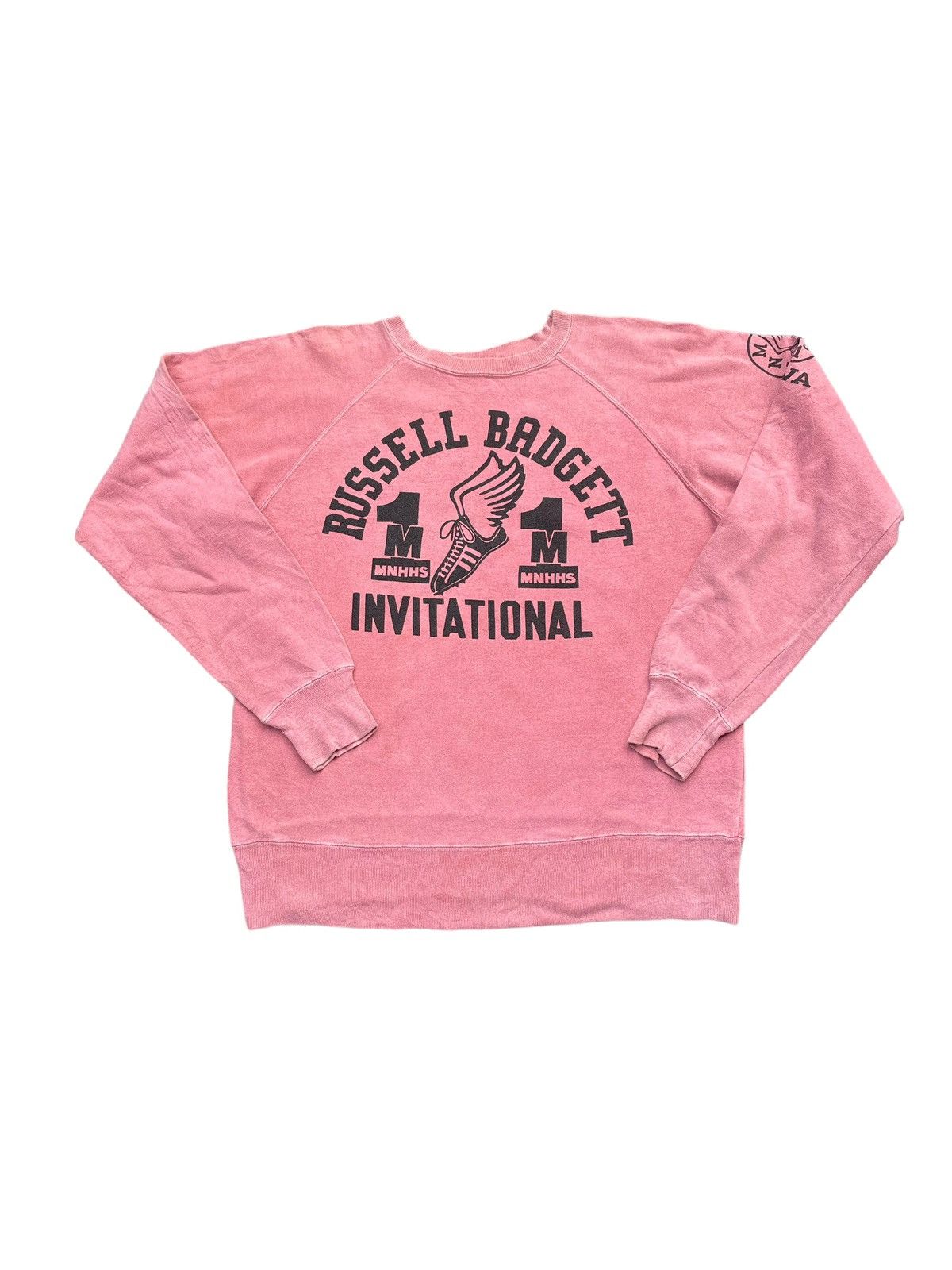 image of Sugar Cane Co x Toyo Enterprises Cheswick Russell Badgett Invitational Crewneck in Pink (Size Mediu