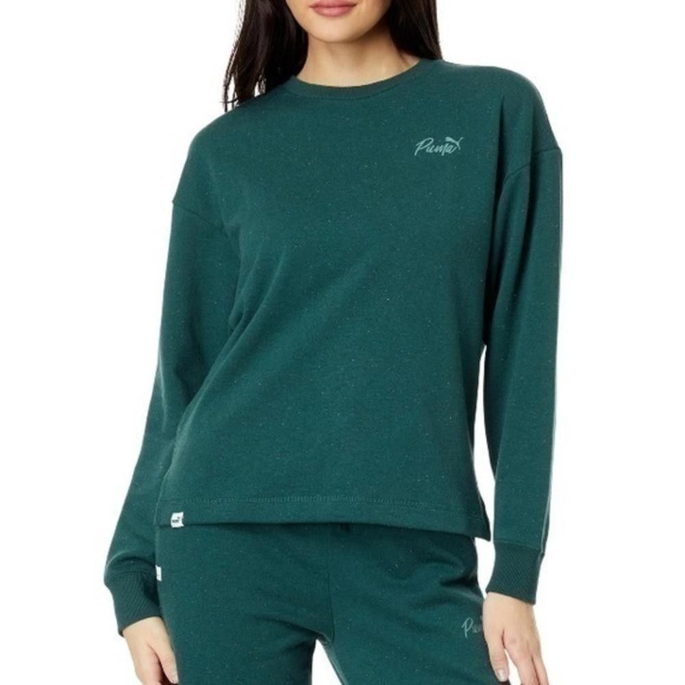 Puma NWT PUMA Green Live In Crew sweatshirt Size S / US 4 / IT 40 - 1 Thumbnail