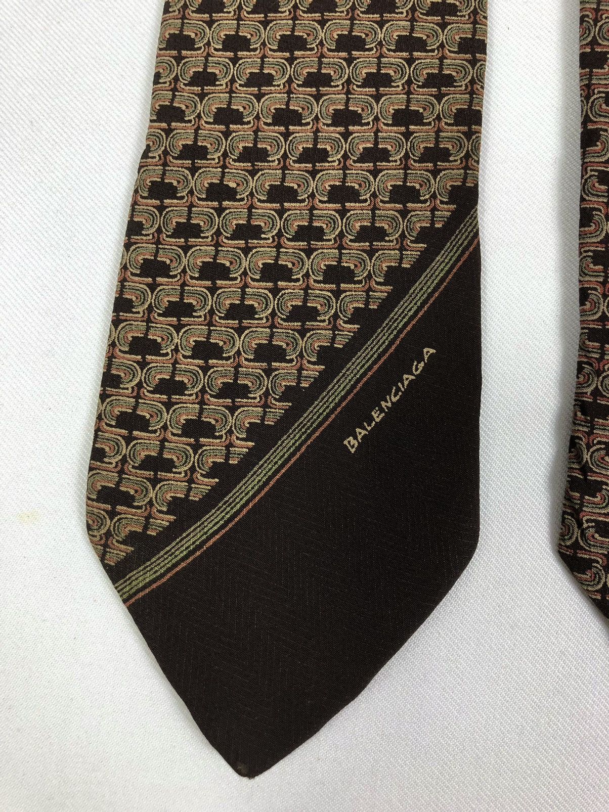 Balenciaga Rare Vintage Balenciaga Silk Tie Made in Italy Size ONE SIZE - 4 Thumbnail