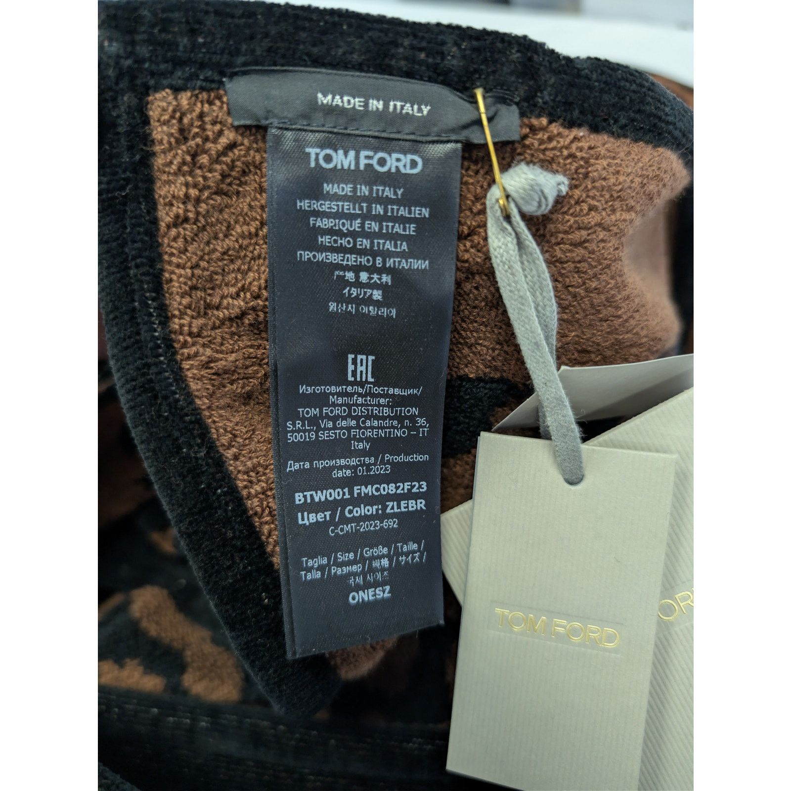 Tom Ford o1rshd1 Size: OS / Towel Towel In Leopard Brown Size ONE SIZE - 17 Thumbnail