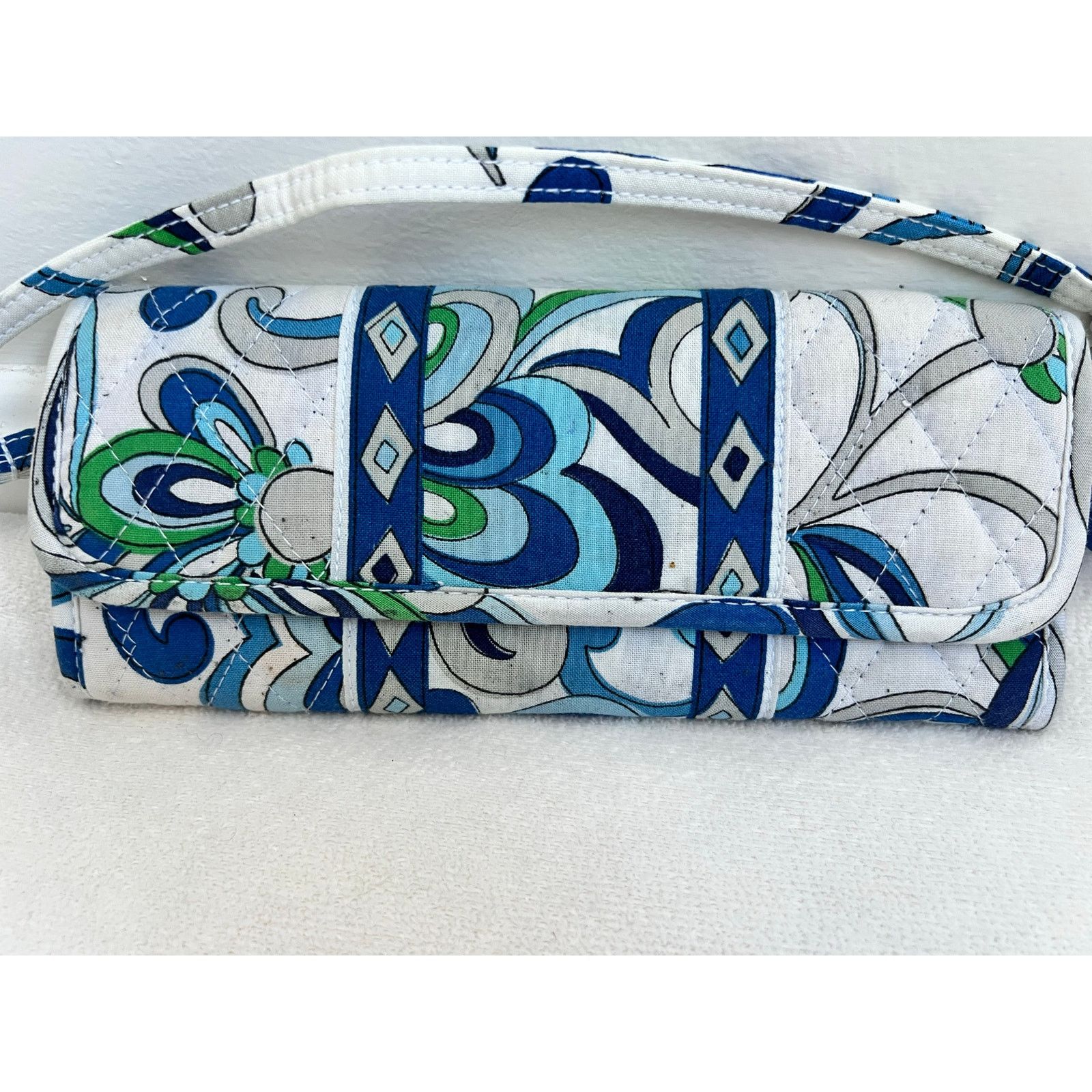 Vera Bradley Vera Bradley Mediterranean White Crossbody Purse/Wallet Size ONE SIZE - 2 Thumbnail