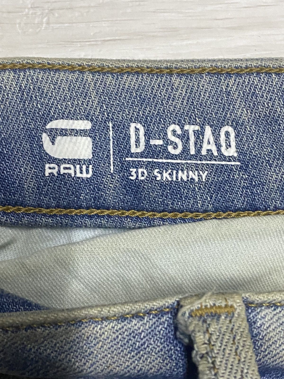 Raw State G Star Raw Multi Pocket Dirty Distressed Skinny Jeans Size US 31 - 16 Thumbnail