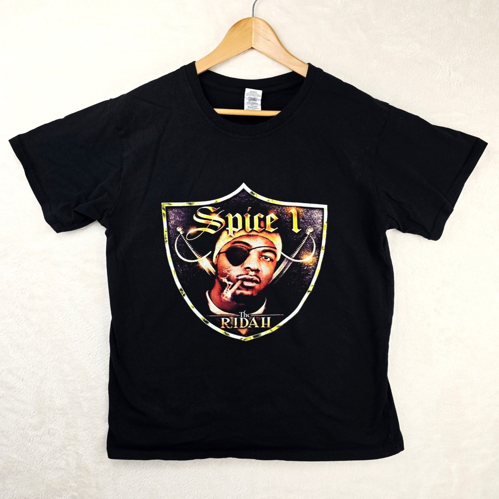 Gildan Spice 1 The Ridah Shirt Large Black Rap Hip Hop Y2K Album Size US L / EU 52-54 / 3 - 1 Thumbnail