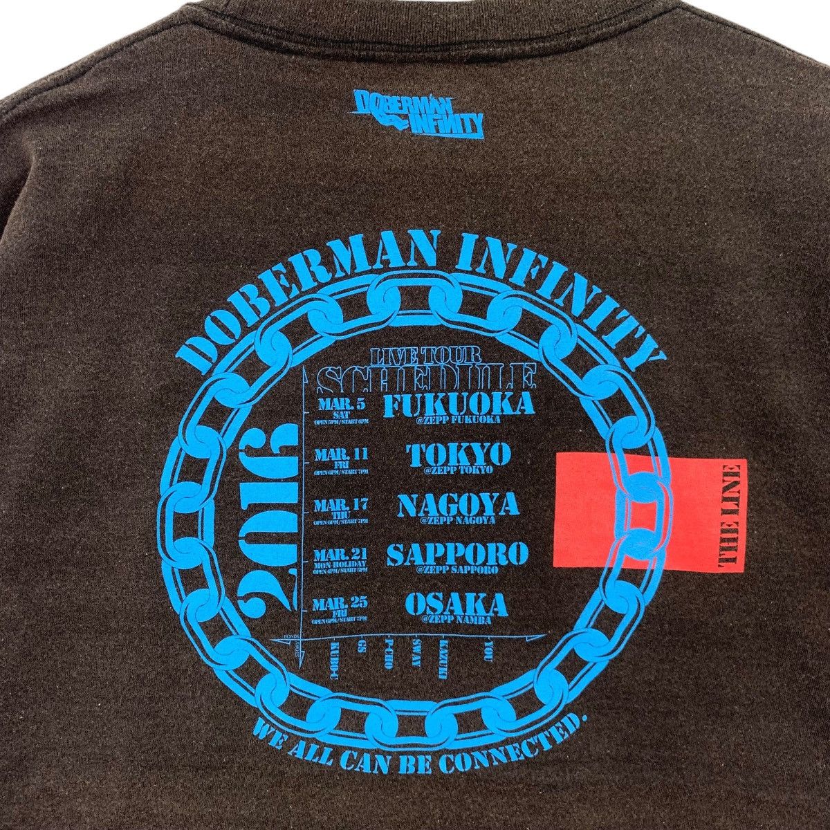 Band Tees × Japanese Brand The Line Musical Band Doberman Infinity Japan Tour Tee Shirt Size US L / EU 52-54 / 3 - 6 Thumbnail