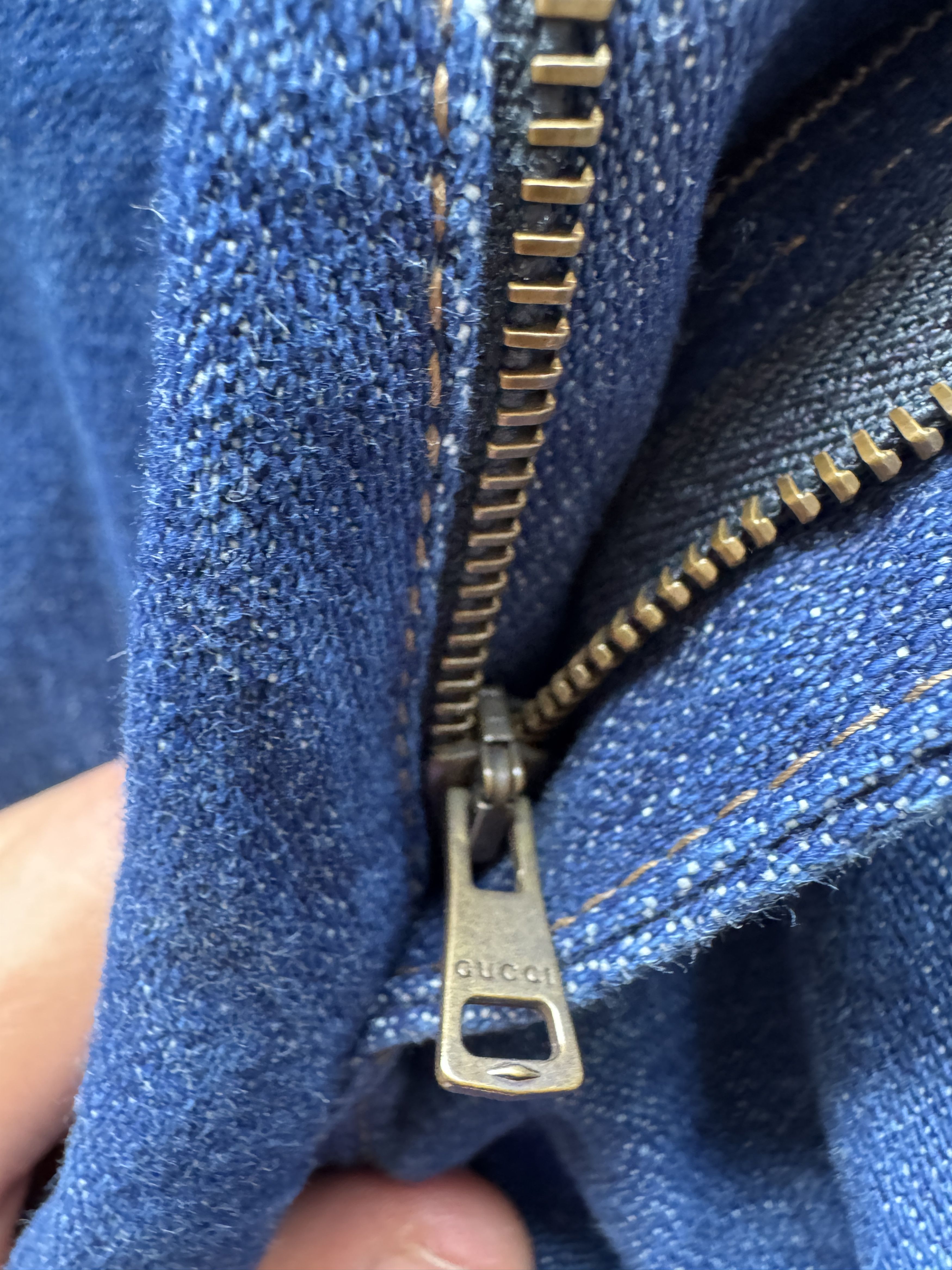 Gucci Mickey Embroidered Jeans Size US 30 / EU 46 - 12 Thumbnail