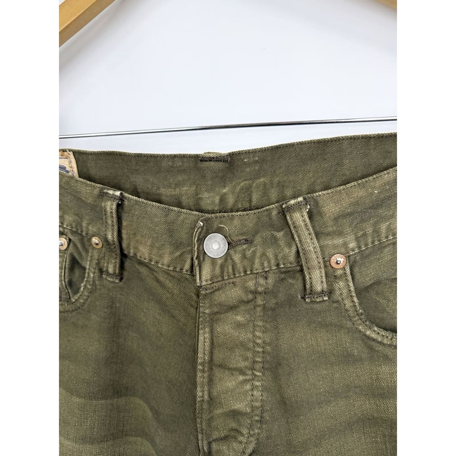 Polo Ralph Lauren VINTAGE Polo Ralph Lauren Sullivan Slim Jeans Olive USA Size 34/32 Slim Size US 34 / EU 50 - 6 Thumbnail
