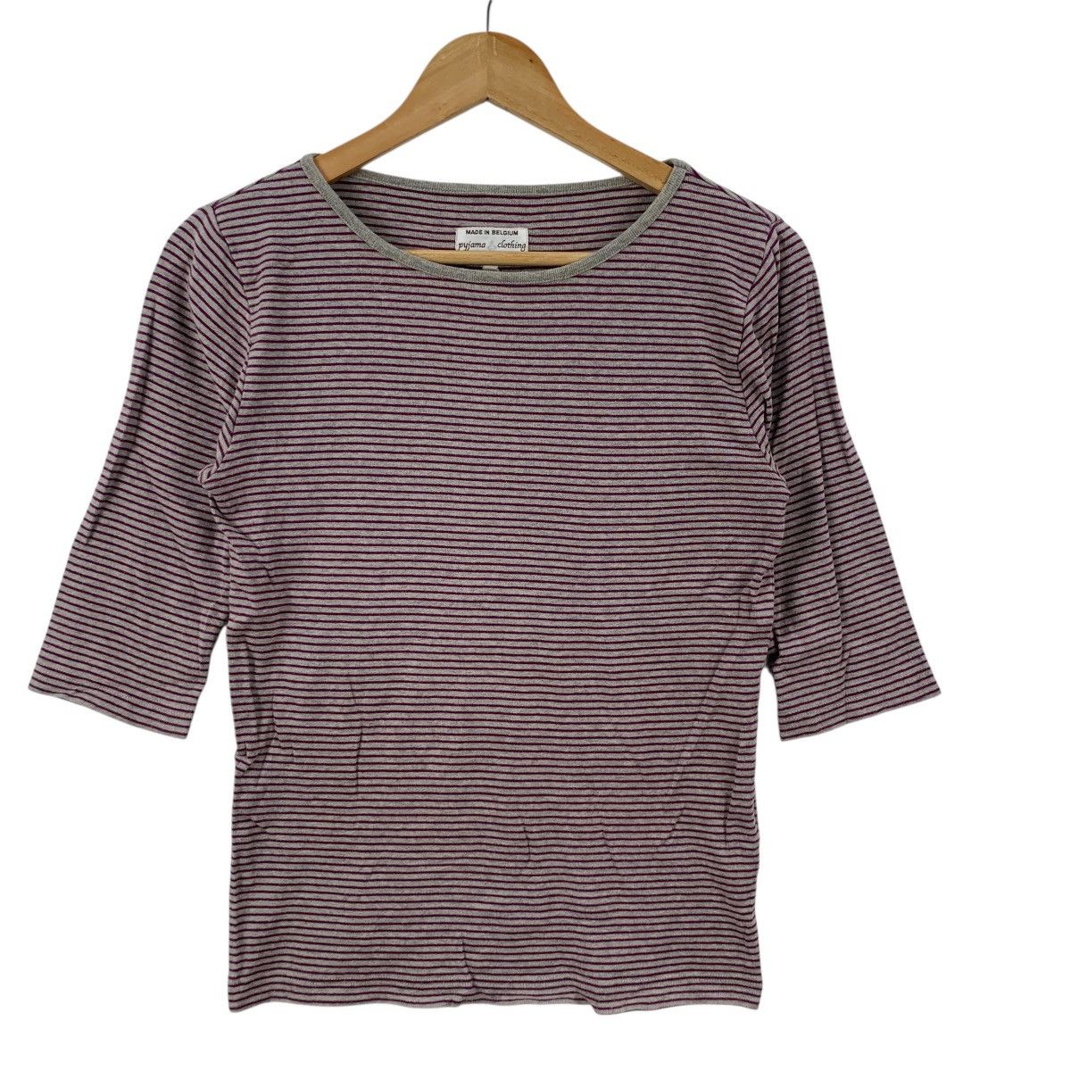 Vintage Vintage PYJAMA CLOTHING Made In Belgium Natural Dye Striped Size M / US 6-8 / IT 42-44 - 5 Thumbnail
