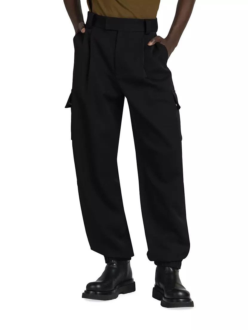 Bottega Veneta 1485USD Compact Wool Cargo Pants Size US 32 / EU 48 - 1 Thumbnail