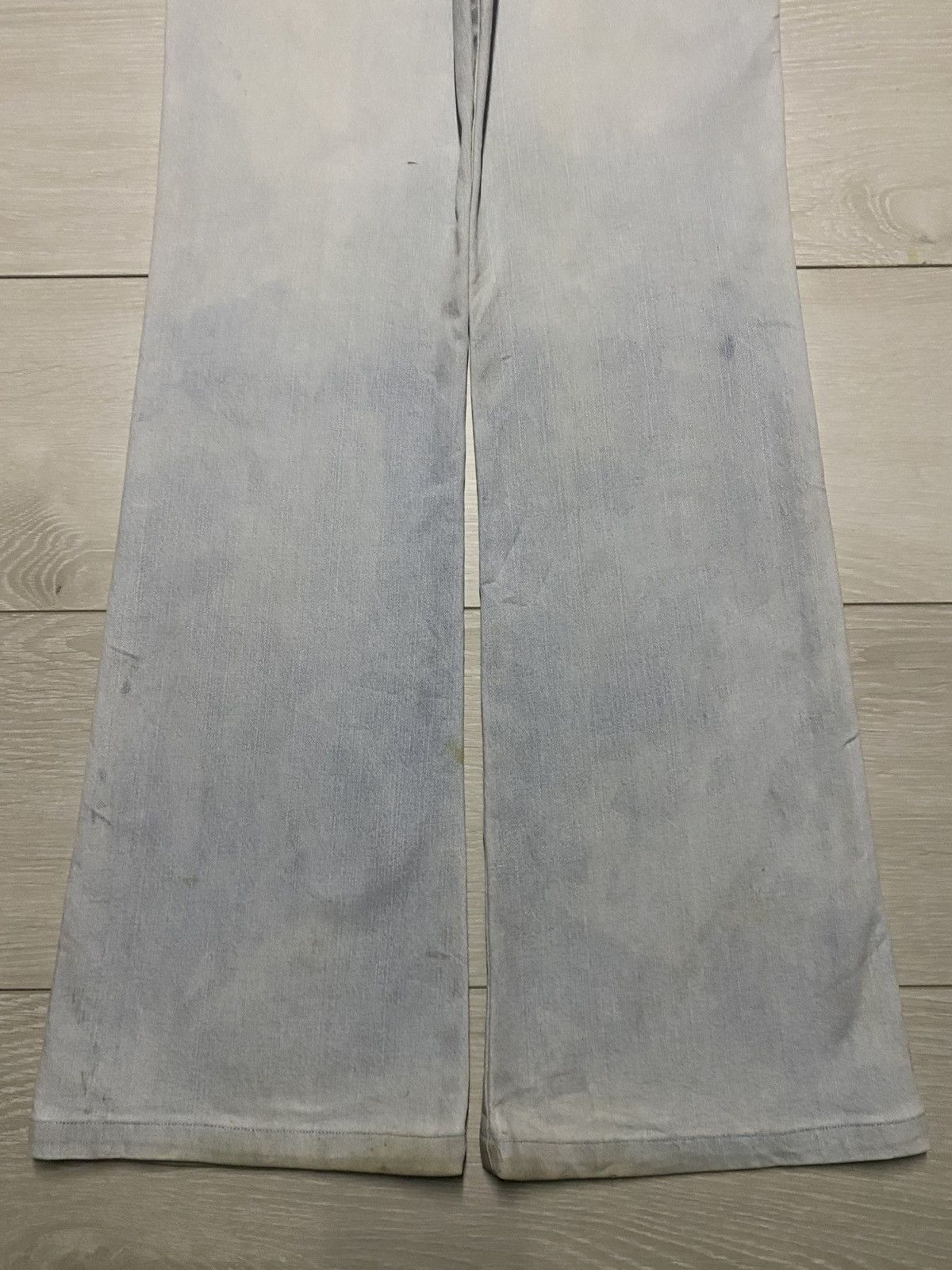 Vintage Vintage Desgaste Euro Claw Mark Flare Jeans Size 26" / US 2 / IT 38 - 6 Thumbnail