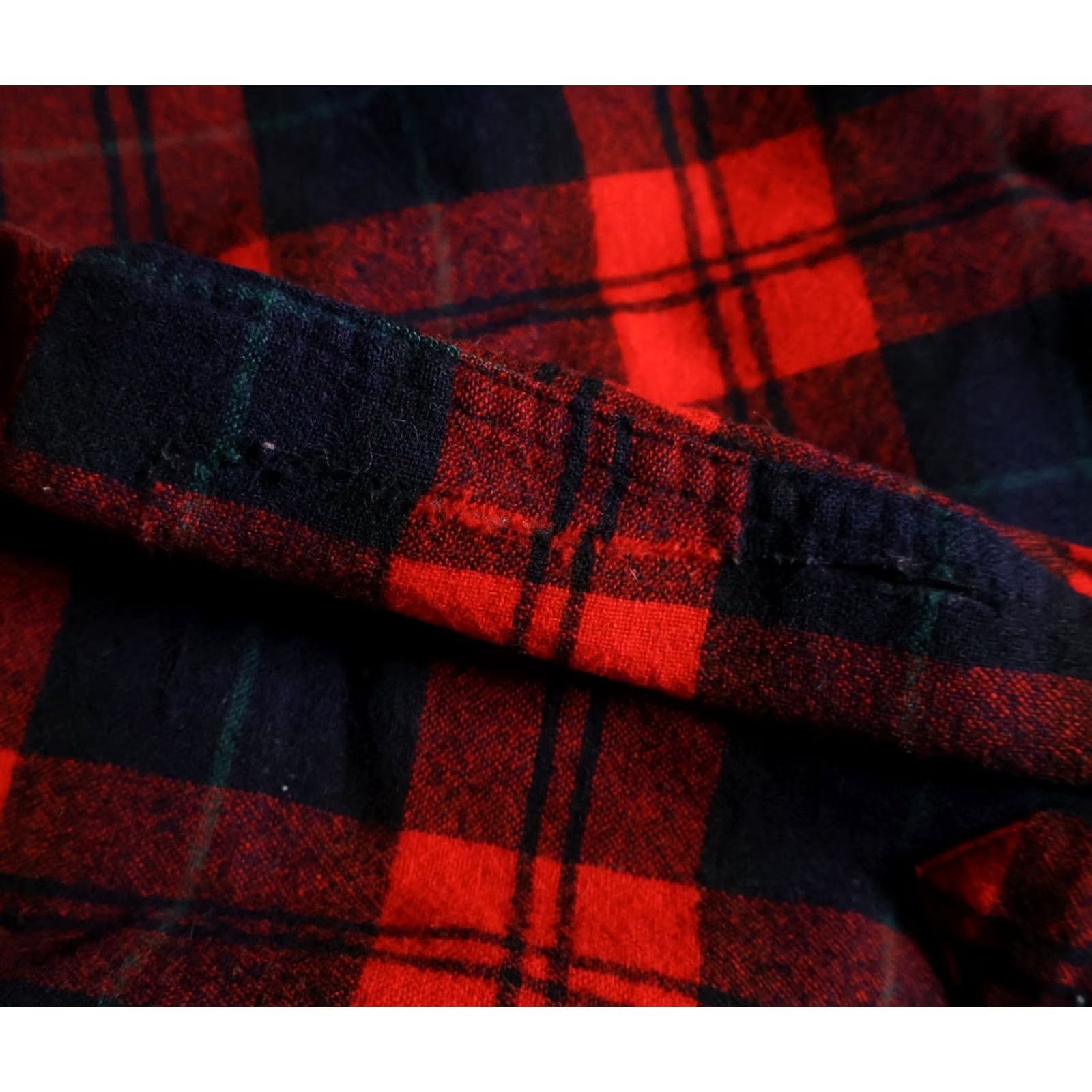 Pendleton VTG Pendleton Wool Flannel Men's 15.5 / Medium Red Blue Plaid Early 60s Tag Shirt 60s Grunge Retro Mens Size US M / EU 48-50 / 2 - 5 Thumbnail