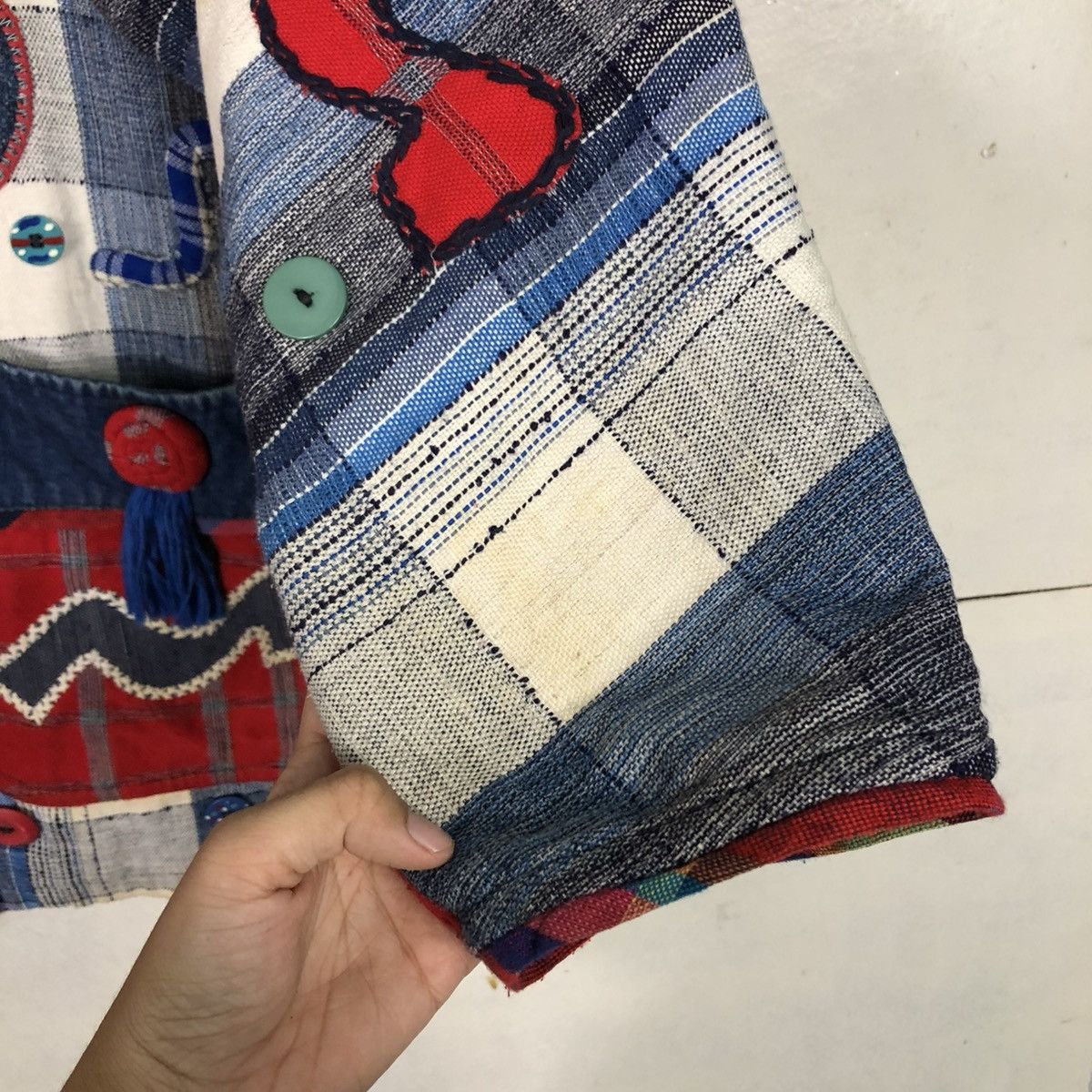 Japanese Brand 🔥VINTAGE HANDMADE DESIGN JACKET PATCHWORK ISSEY MIYAKE Size US M / EU 48-50 / 2 - 19 Thumbnail
