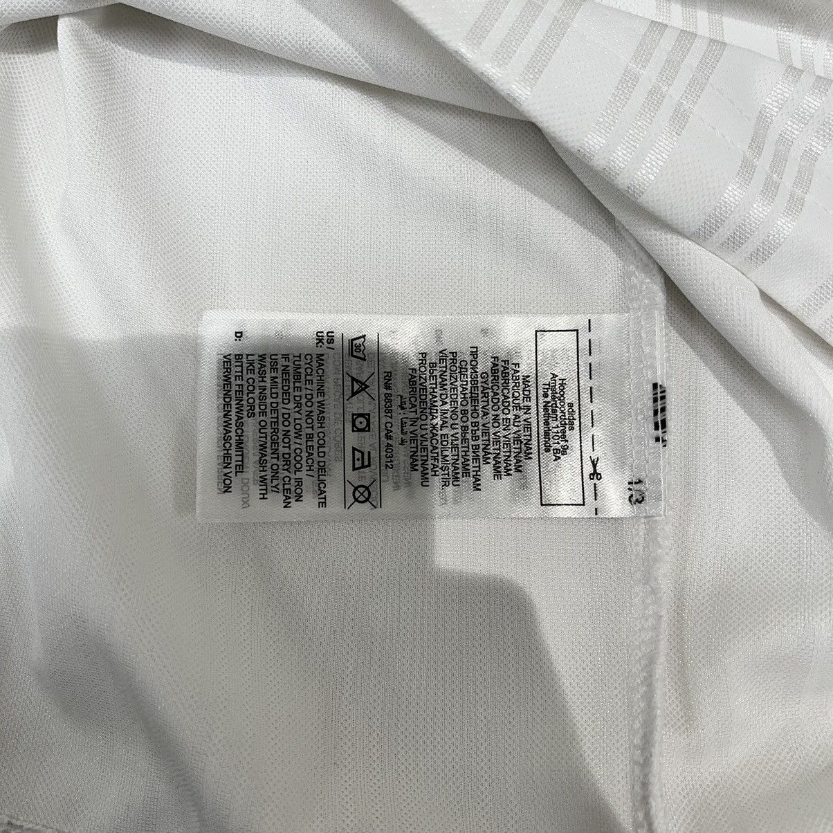 Adidas Adidas Jersey White Size US S / EU 44-46 / 1 - 5 Thumbnail