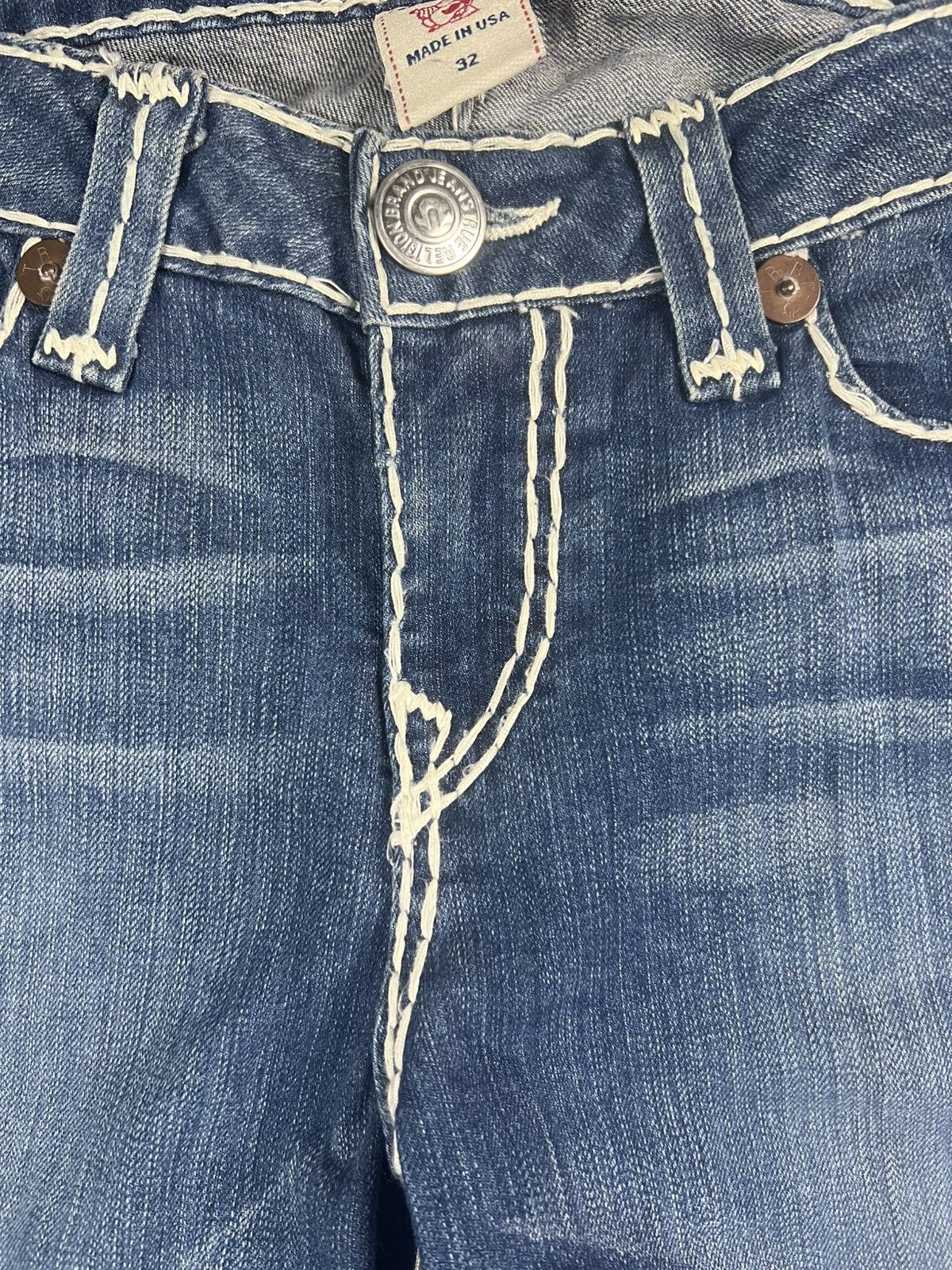 True Religion True Religion Becky Super T Flare Embroidery Jeans Size US 34 / EU 50 - 3 Thumbnail