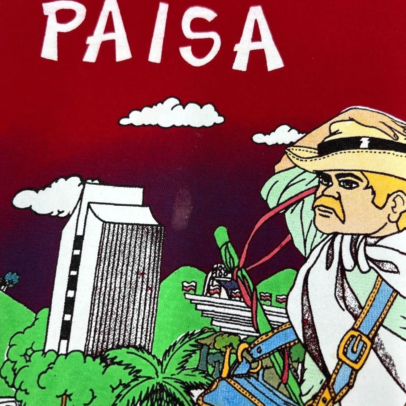 Vintage VINTAGE Paisa “Hecho En Medellin” Souvenir Spellout Graphic Red T-Shirt XL Mens Size US XL / EU 56 / 4 - 5 Thumbnail