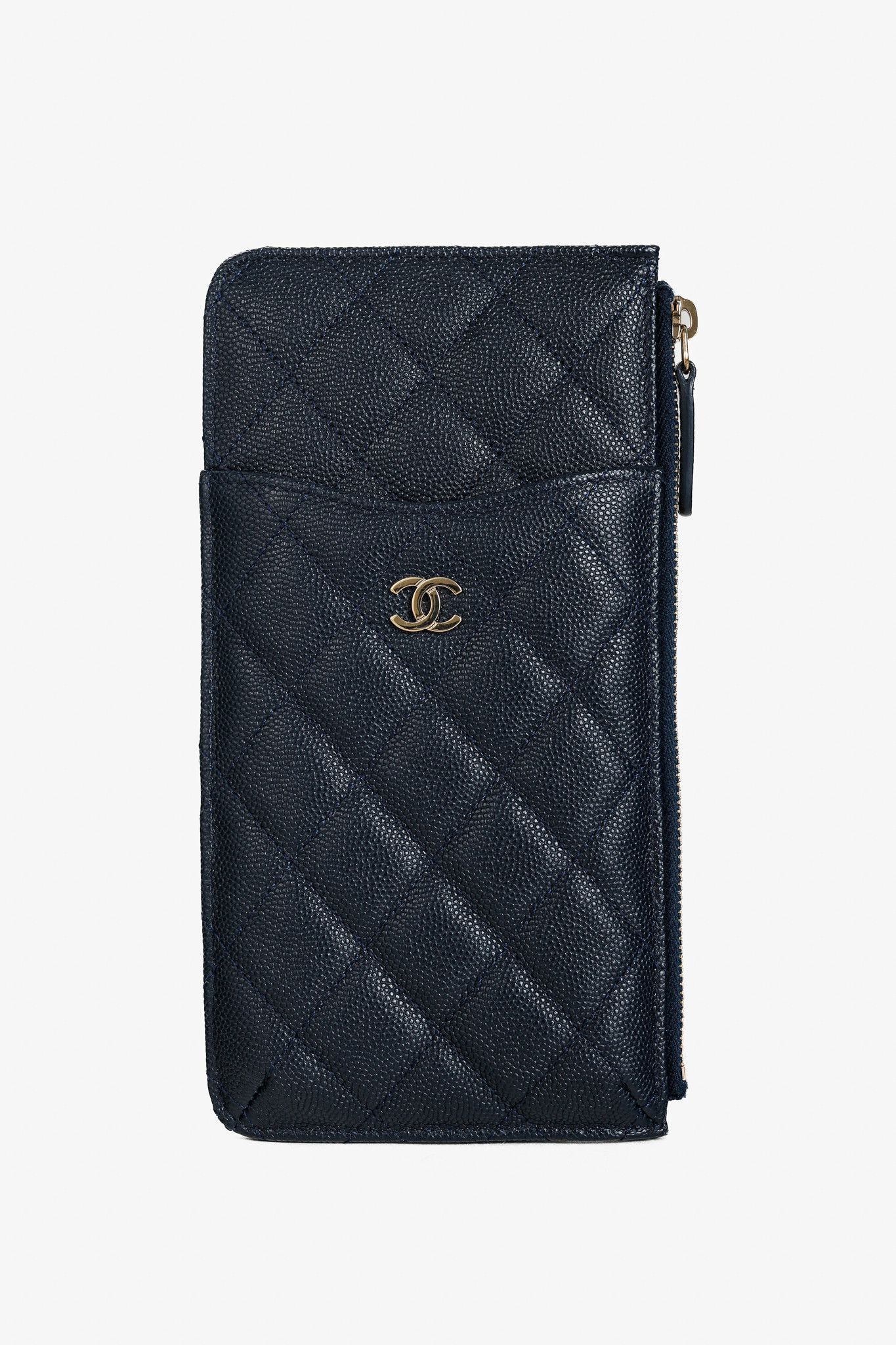 Chanel Chanel Matelasse Caviar-Leather Classic Phone & Card Holder Size ONE SIZE - 1 Thumbnail