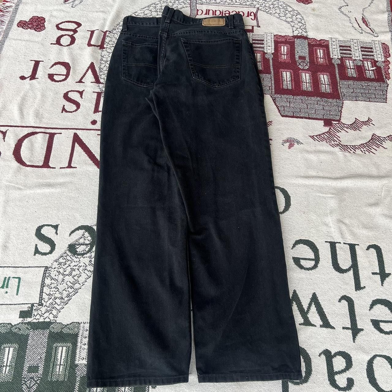 Vintage Vintage 2000s/Y2K Baggy Grunge Skater Style Goth Style Black Denim Jeans! Size US 34 / EU 50 - 4 Thumbnail
