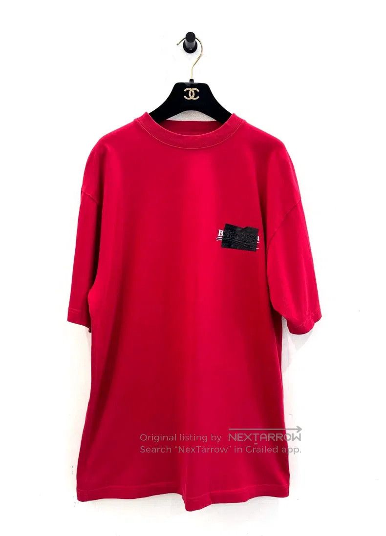 Balenciaga Balenciaga Tape Coca-Cola Letter Logo Red Short Sleeve Size US XXS / EU 40 - 1 Thumbnail