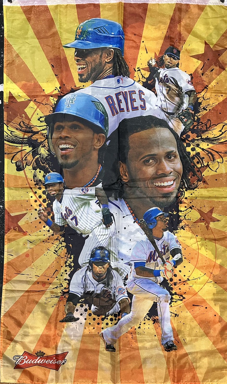 Budweiser Budweiser Mets Jose Reyes Tapestry Size ONE SIZE - 1 Thumbnail