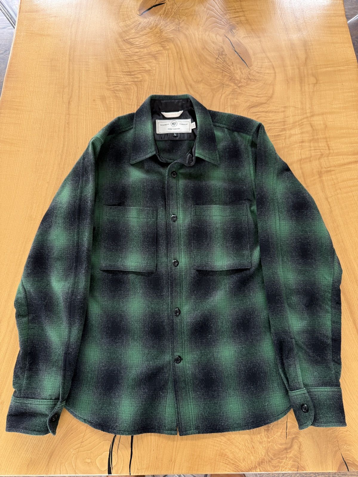 Rogue Territory Rogue Territory Wool Plaid Utility Shirt (Flannel) Size US L / EU 52-54 / 3 - 1 Thumbnail
