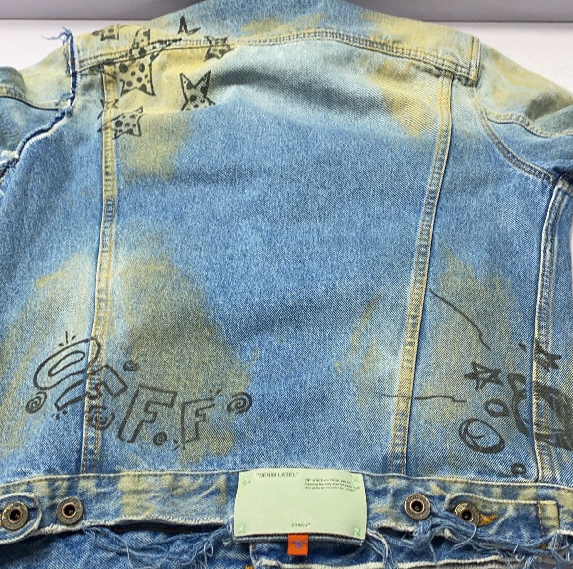 Off-White OFF-WHITE Distressed Denim Jacket FW21 Size US S / EU 44-46 / 1 - 9 Thumbnail