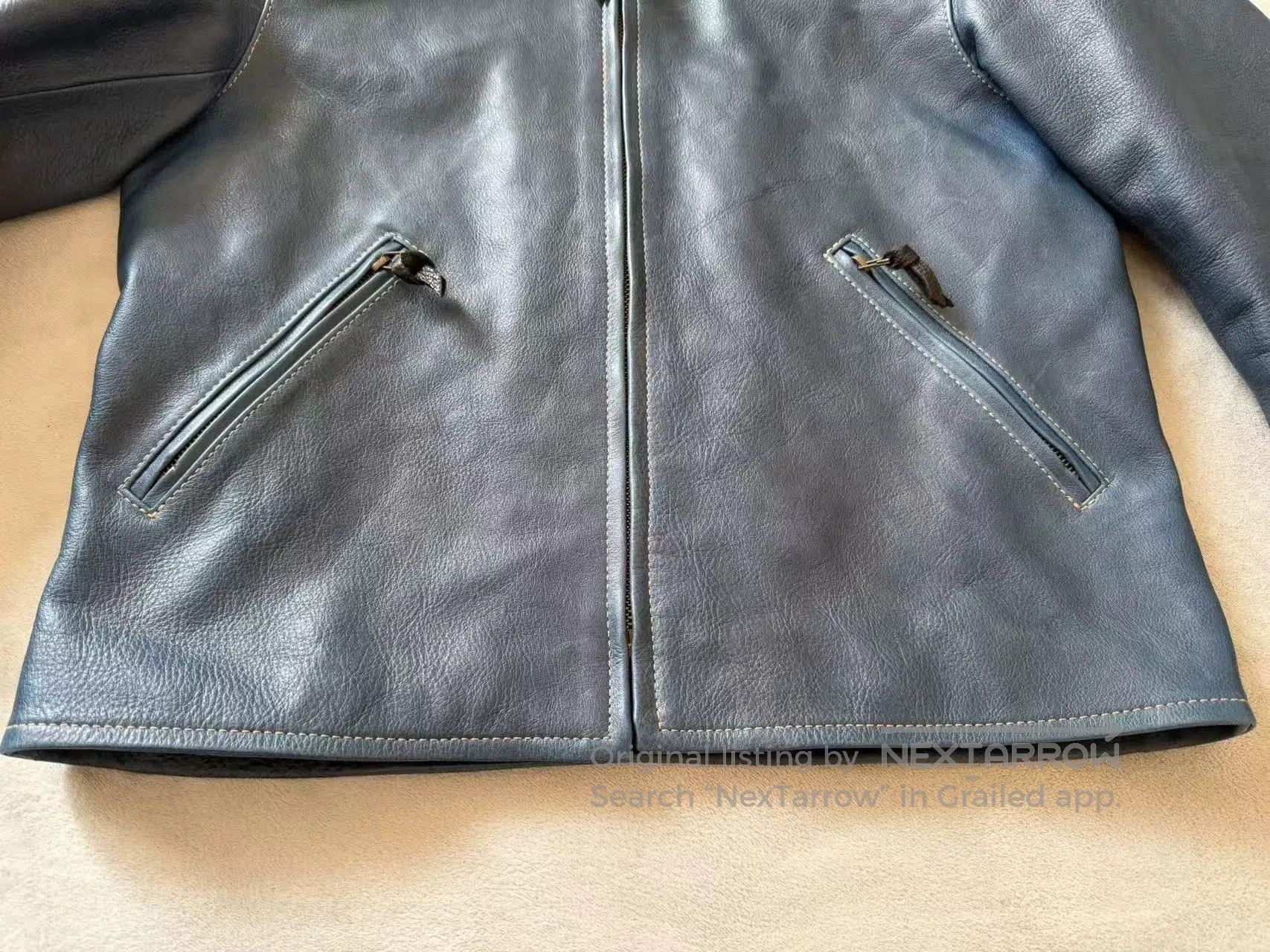 Other Tenjin Works JT01 Cobalt Blue Leather Jacket. Size US XS / EU 42 / 0 - 3 Thumbnail