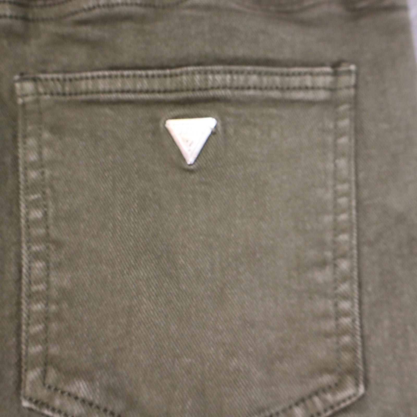 Guess Guess Men Jeans 32W 38L 27I Olive Green Flex Denim Distress Size US 32 / EU 48 - 6 Thumbnail