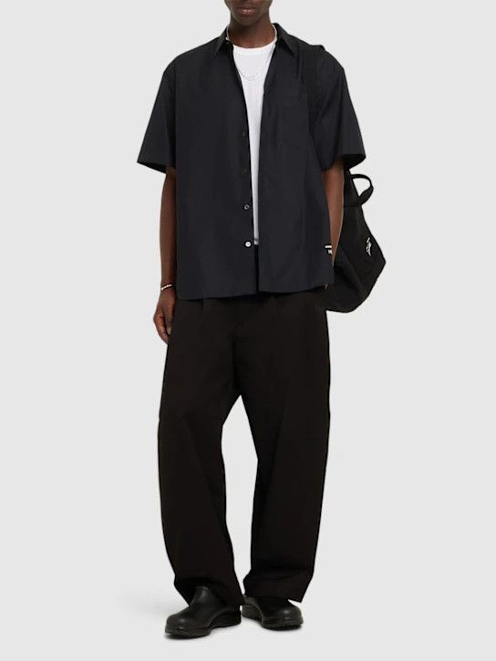 Comme des Garcons Homme o1lsvrm0425 Short Sleeve Shirt in Black Size US M / EU 48-50 / 2 - 2 Thumbnail