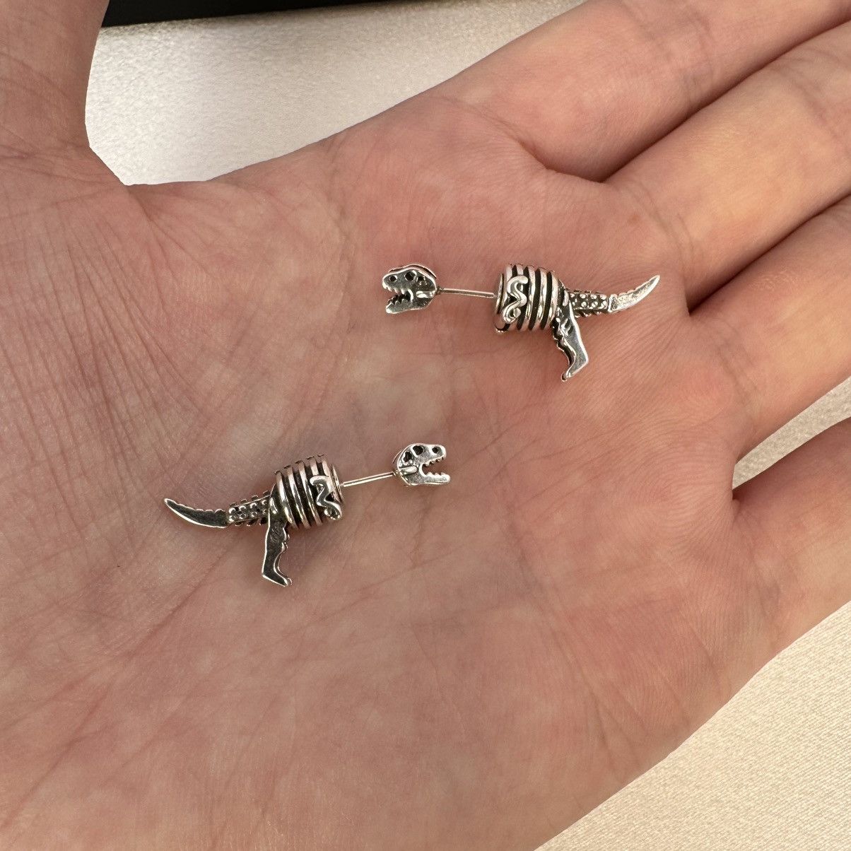 Other Dinosaur Stud Earrings for Men Women,Hip Hop Unisex Style Size ONE SIZE - 4 Thumbnail