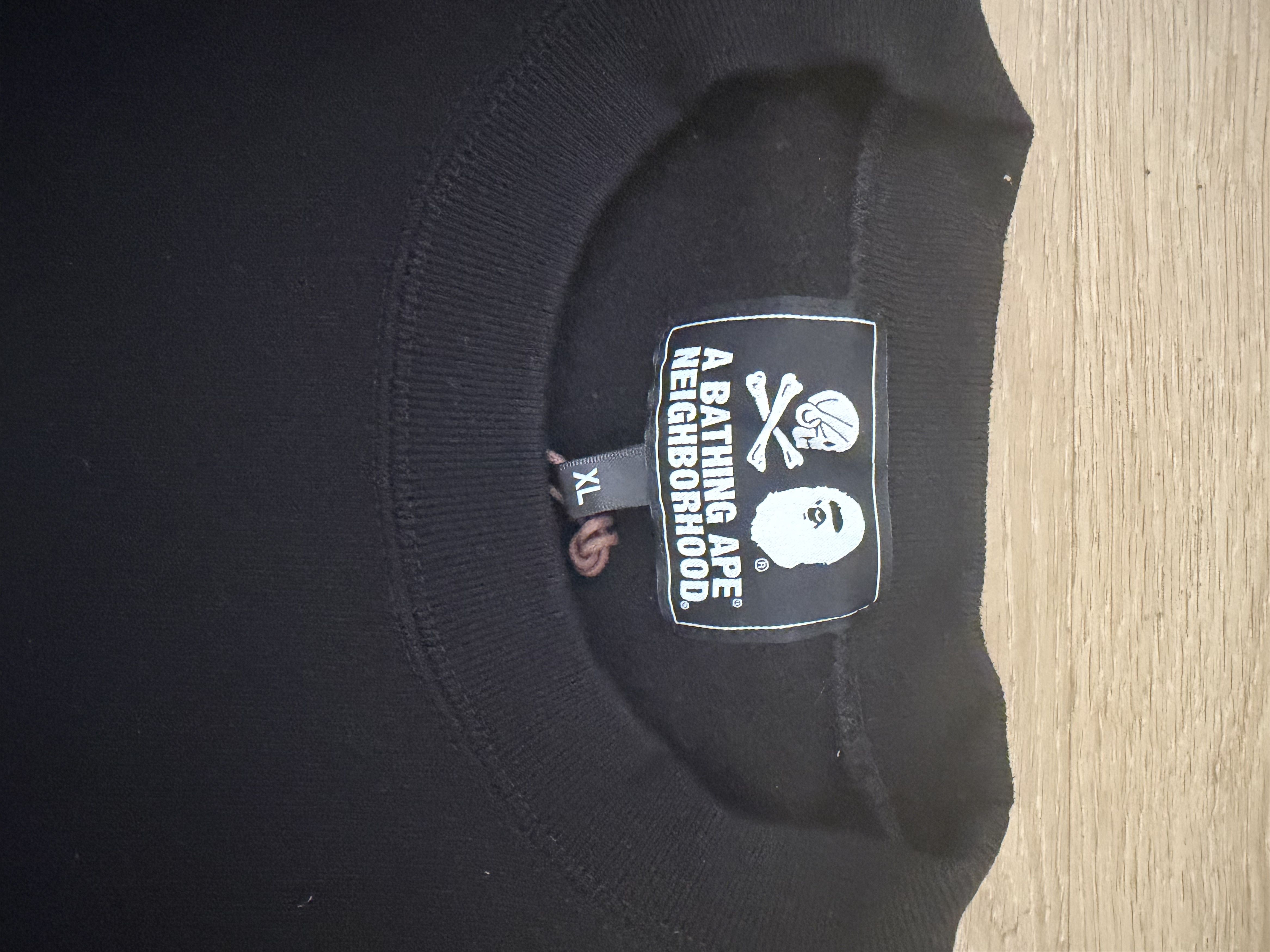 BAPE X Neighborhood Ape & Skull Crewneck Black