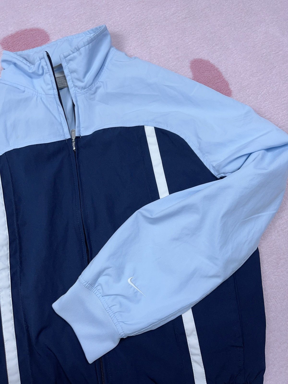 Nike × Vintage ➕ y2k vintage Nike baby blue light jacket essential Size US S / EU 44-46 / 1 - 2 Thumbnail