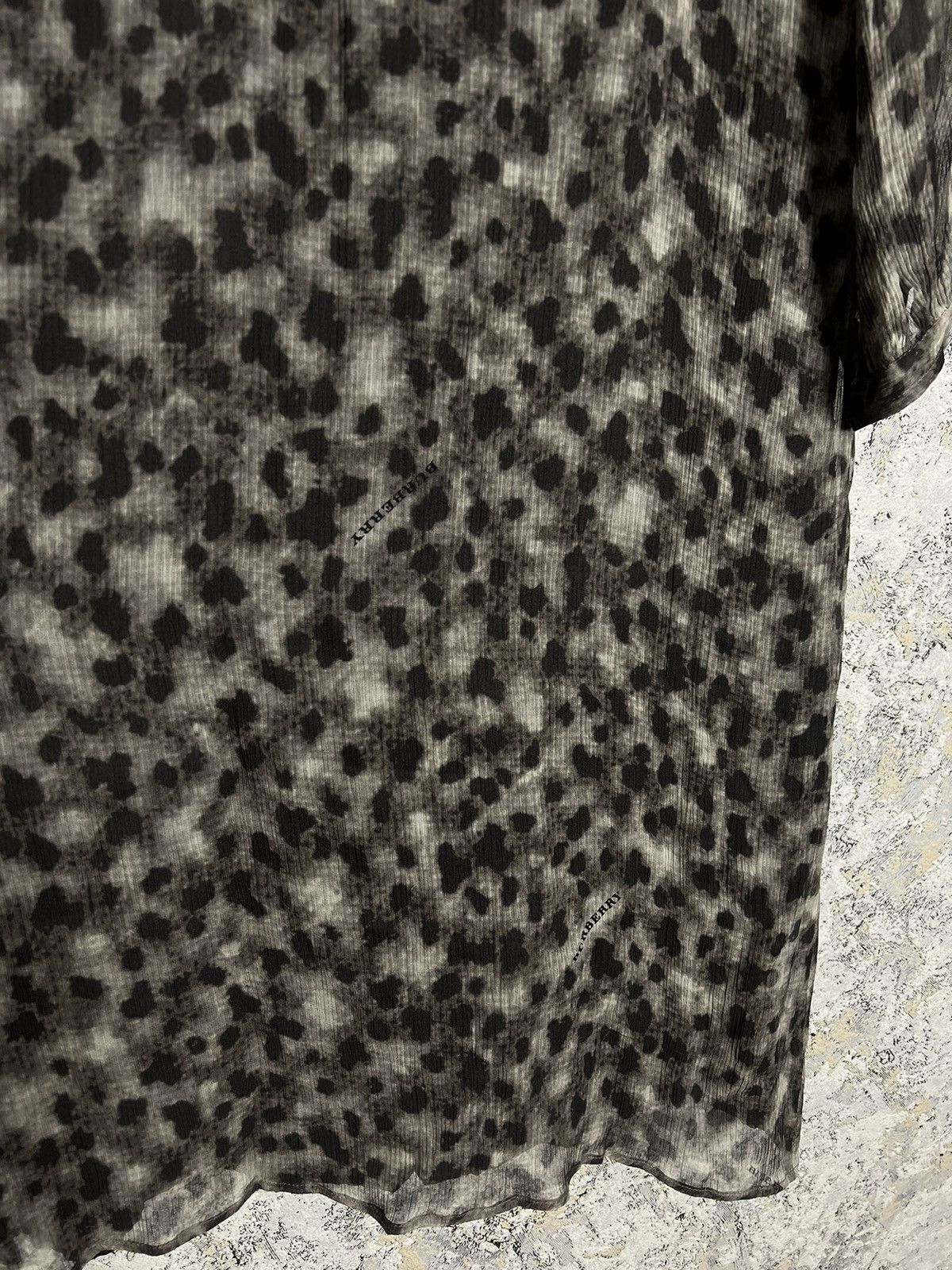 Burberry × Vintage Burberry Brit Dress Animal Printed Mesh Long Sleeve Tunic Size M / US 6-8 / IT 42-44 - 4 Thumbnail