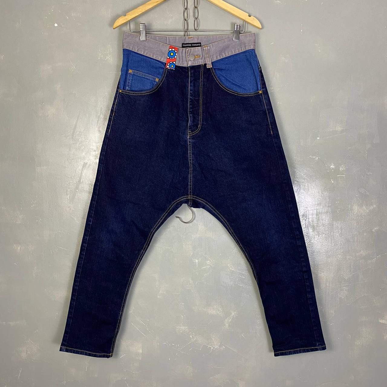 Tsumori Chisato Tsumori Chisato Tri-tone Drop Crotch Denim Size US 30 / EU 46 - 1 Thumbnail