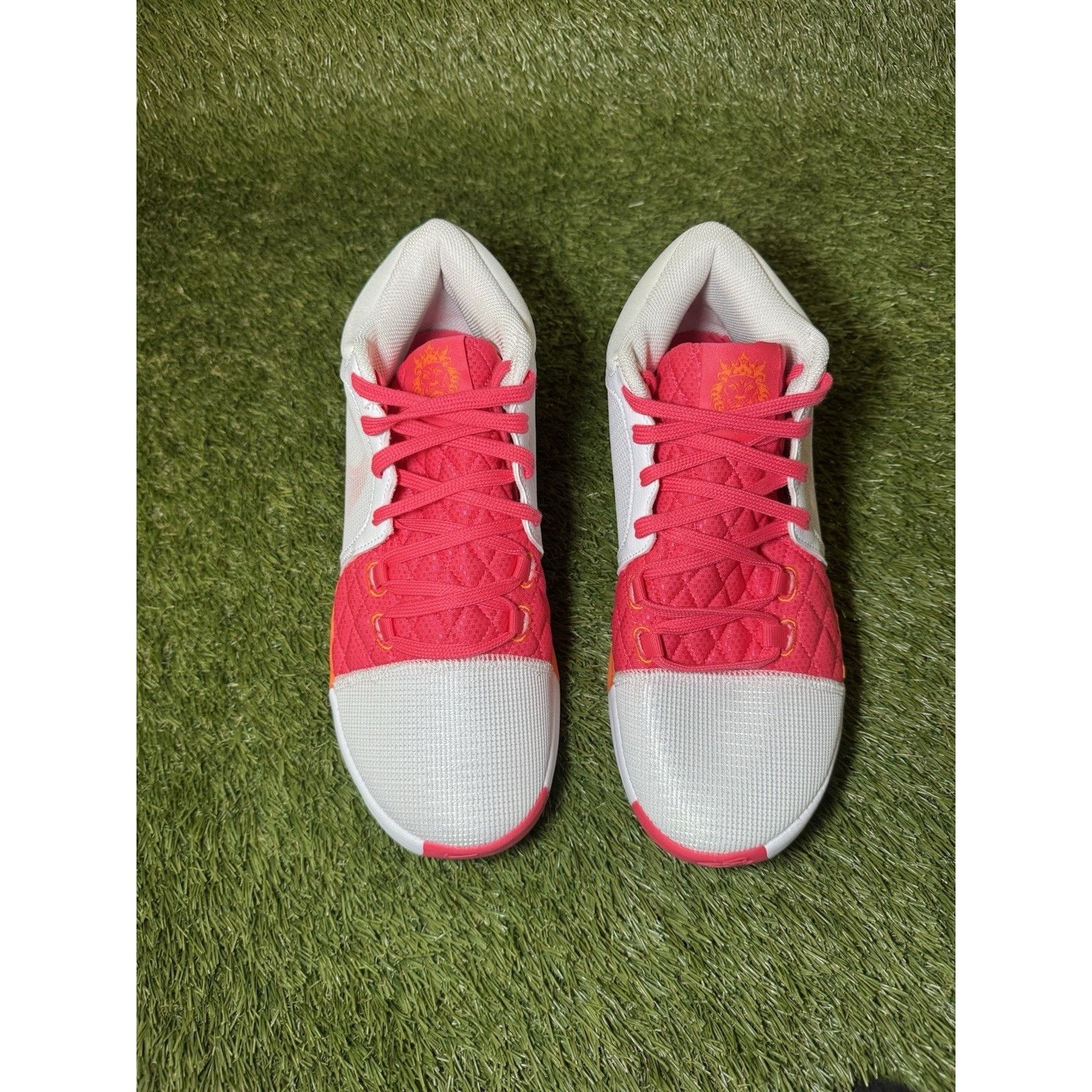 Nike Nike LeBron Witness 8 Basketball Shoes White/Pink/Orange Size US 10 / EU 43 - 3 Thumbnail