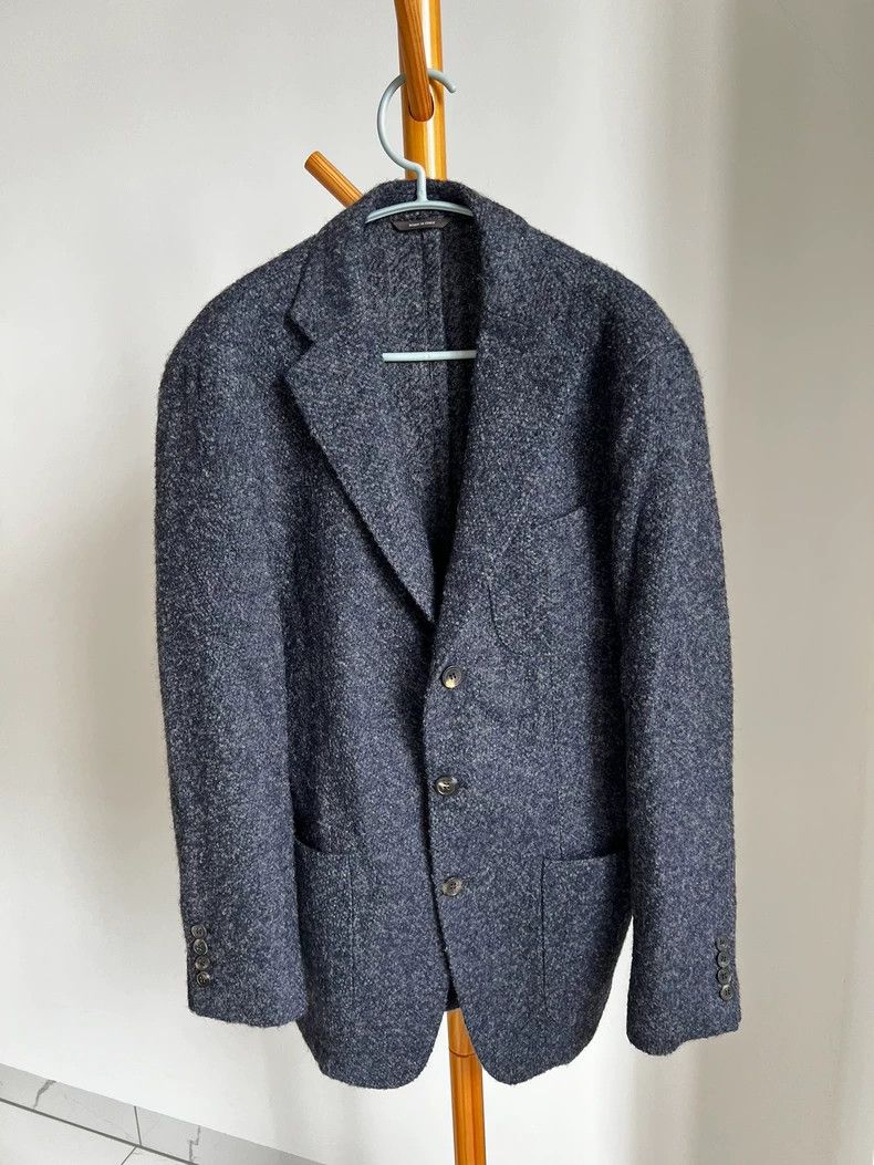 Loro Piana Loro Piana Alpaca Wool Silk Blend Blazer Size US L / EU 52-54 / 3 - 1 Thumbnail