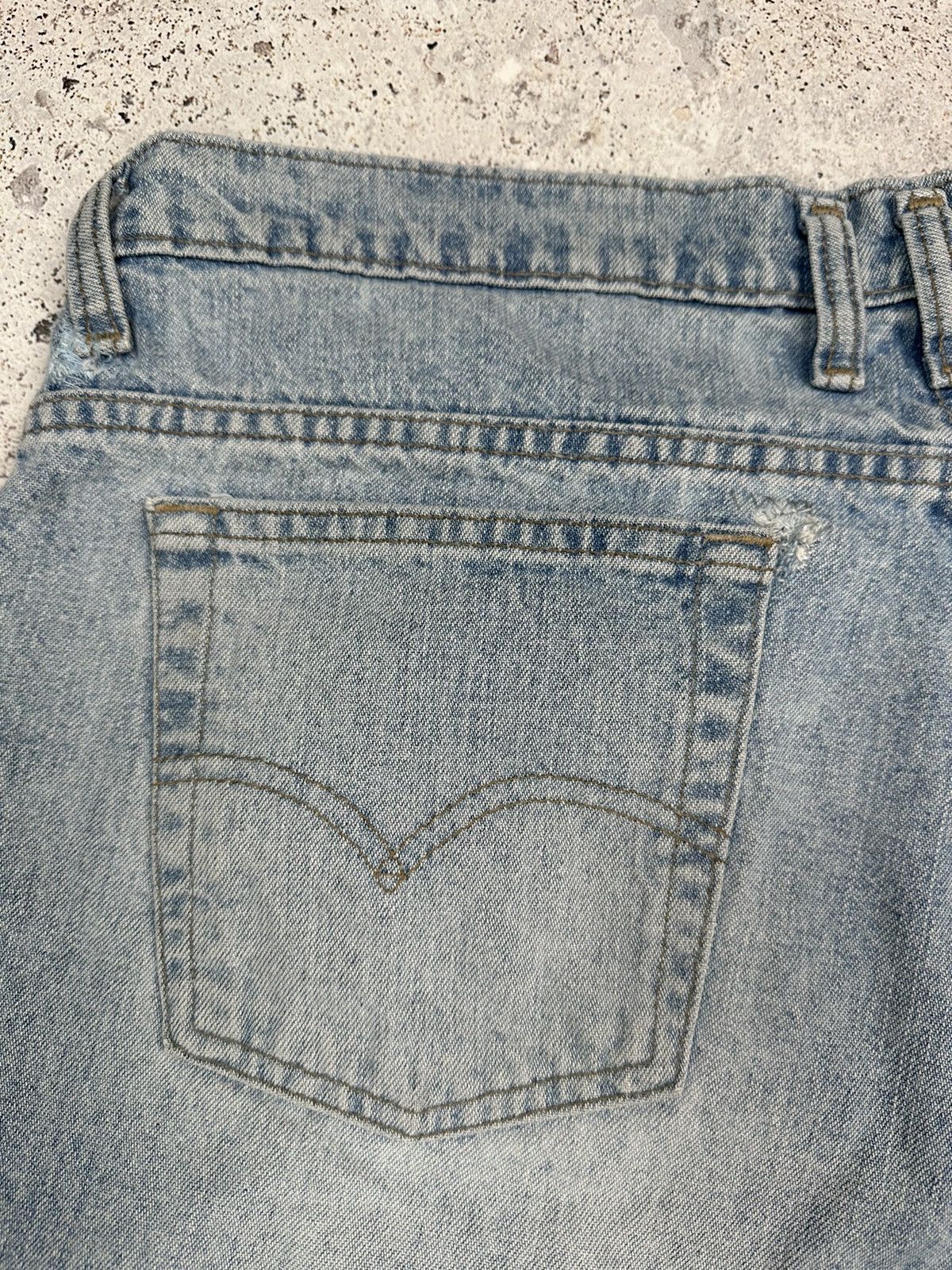 Levi's × Vintage Vintage 90’s Levi’s Black Tab Denim Shorts (38) Men long fit Size US 38 / EU 54 - 21 Thumbnail