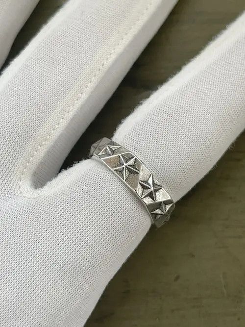 Jewelry Silver Star Army Ring Size ONE SIZE - 4 Thumbnail