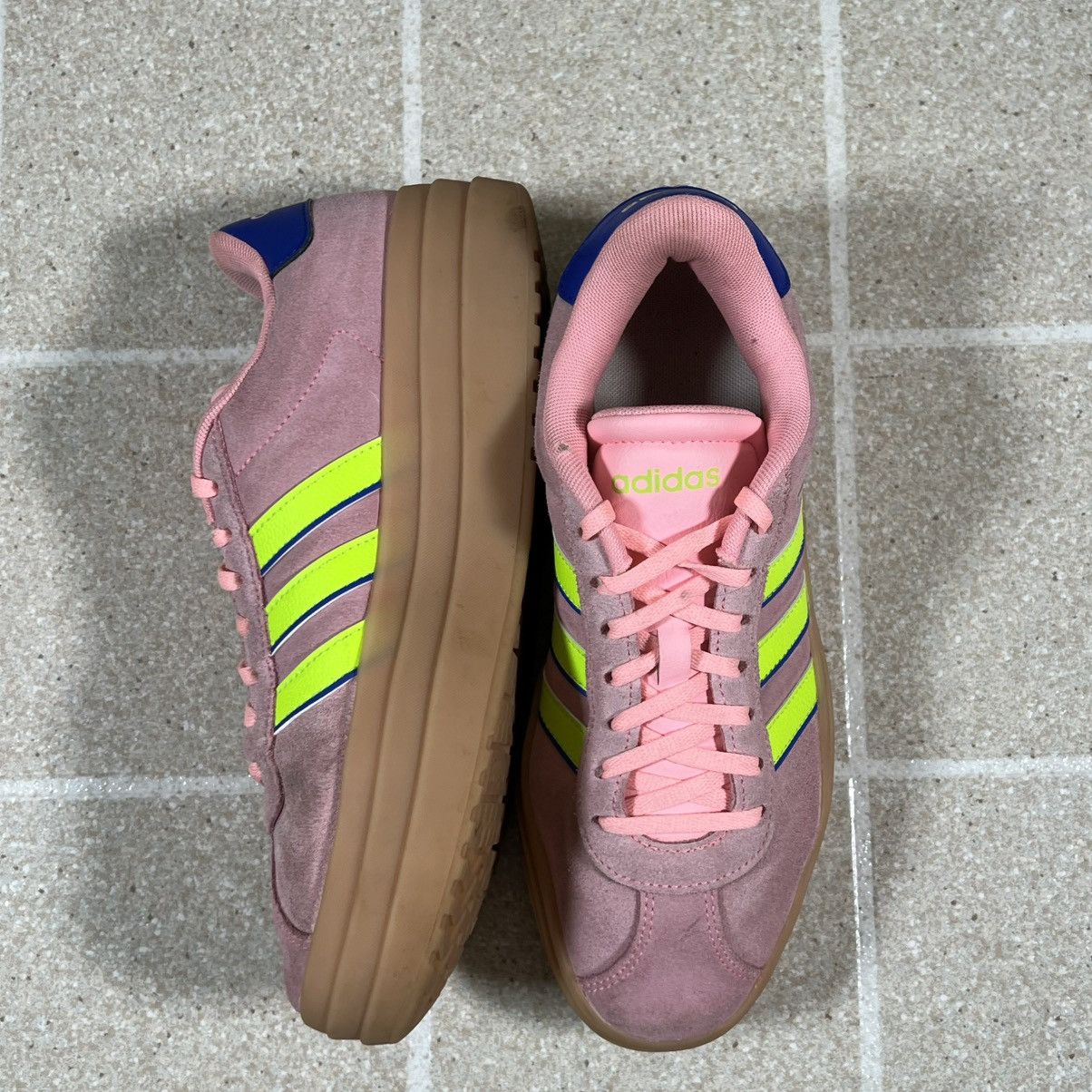 Adidas Adidas Womens VL Court Bold Pink Shoes Sneakers Size 8 Size US 8 / IT 38 - 4 Thumbnail