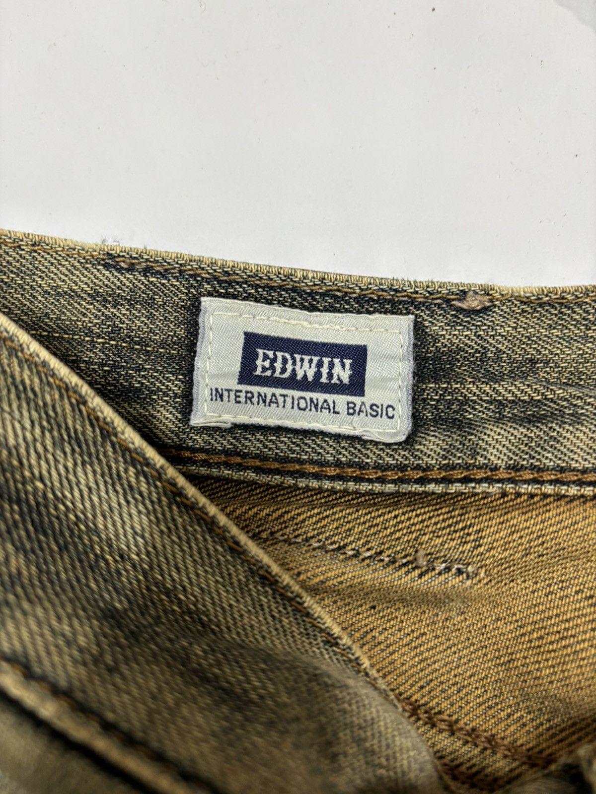 Kapital Edwin Earthy Muddy Wash Destroyed Patchwork Jeans Size US 30 / EU 46 - 10 Thumbnail