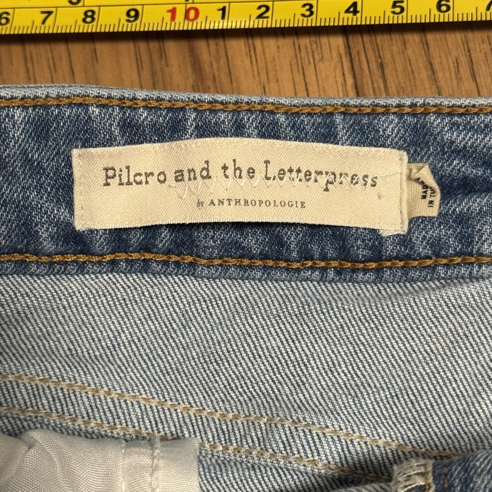 Other Pilcro Size 4 Denim Pencil Skirt Size 4 Size 27" / US 4 / IT 40 - 5 Thumbnail