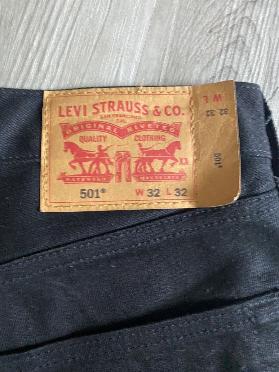 Levi's Pure Black Levi 501s Size US 32 / EU 48 - 5 Thumbnail